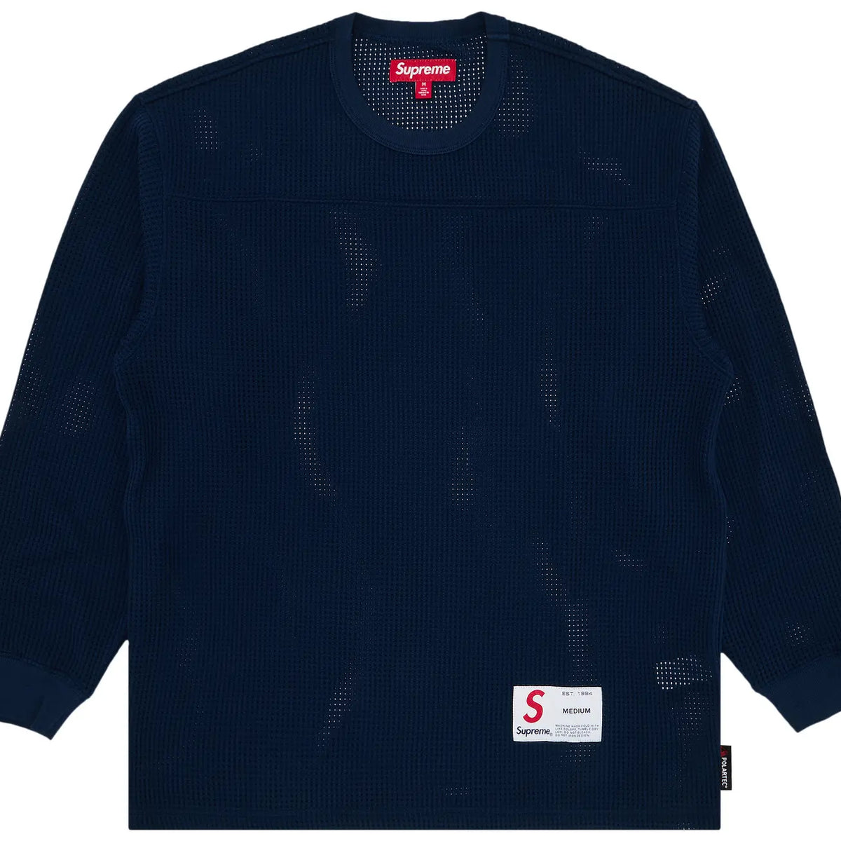 Supreme Polartec Mesh Long Sleeve Football Jersey 'Navy' – HEAD2SOLE