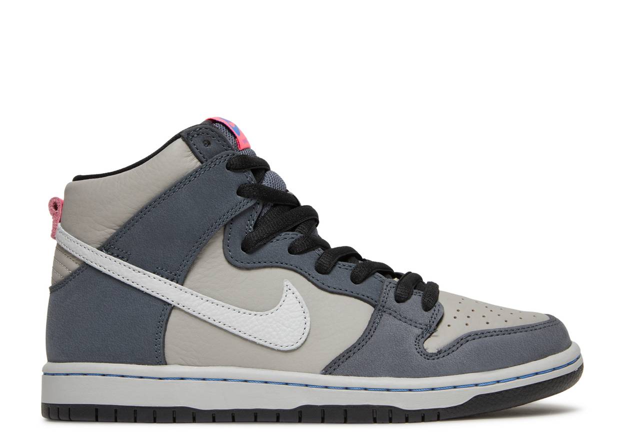 SB Dunk High Medium Grey Pink
