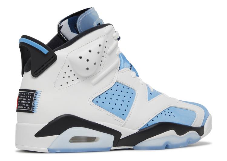 Air Jordan 6 UNC White