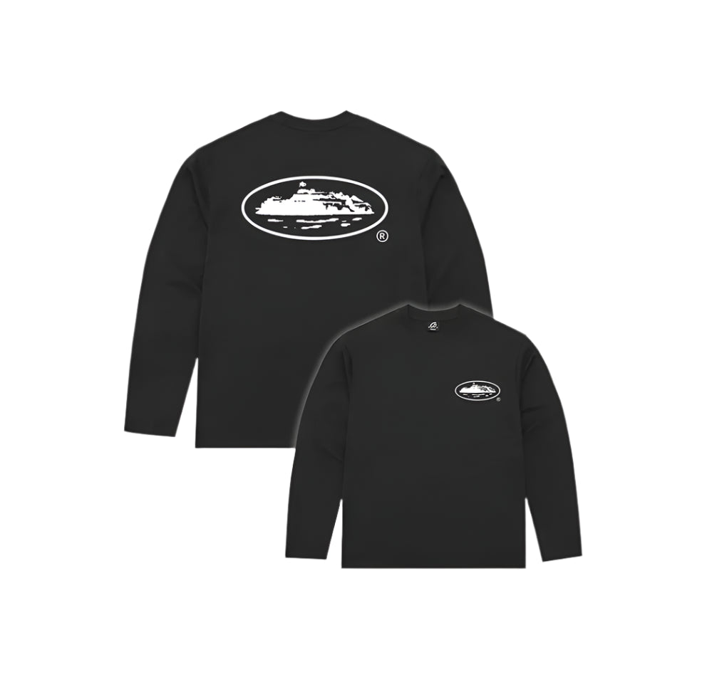 Corteiz OG Island Long Sleeve Tee 'Black'