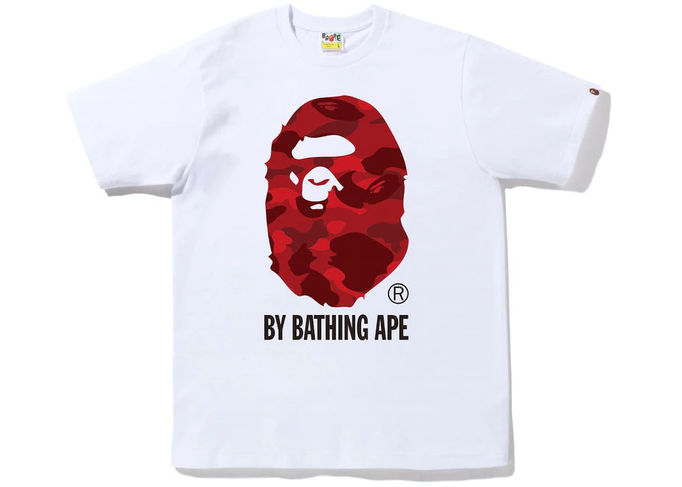 Bape Colour Camo By Bathing Ape Tee FW22 White Red HEAD2SOLE