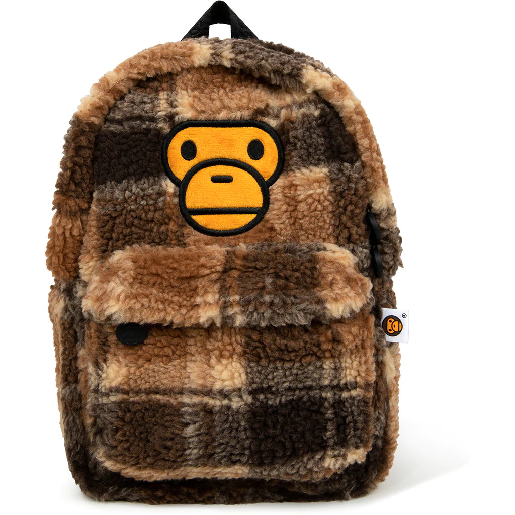 Baby Milo Mini Fur Check Backpack 'Brown' – HEAD2SOLE