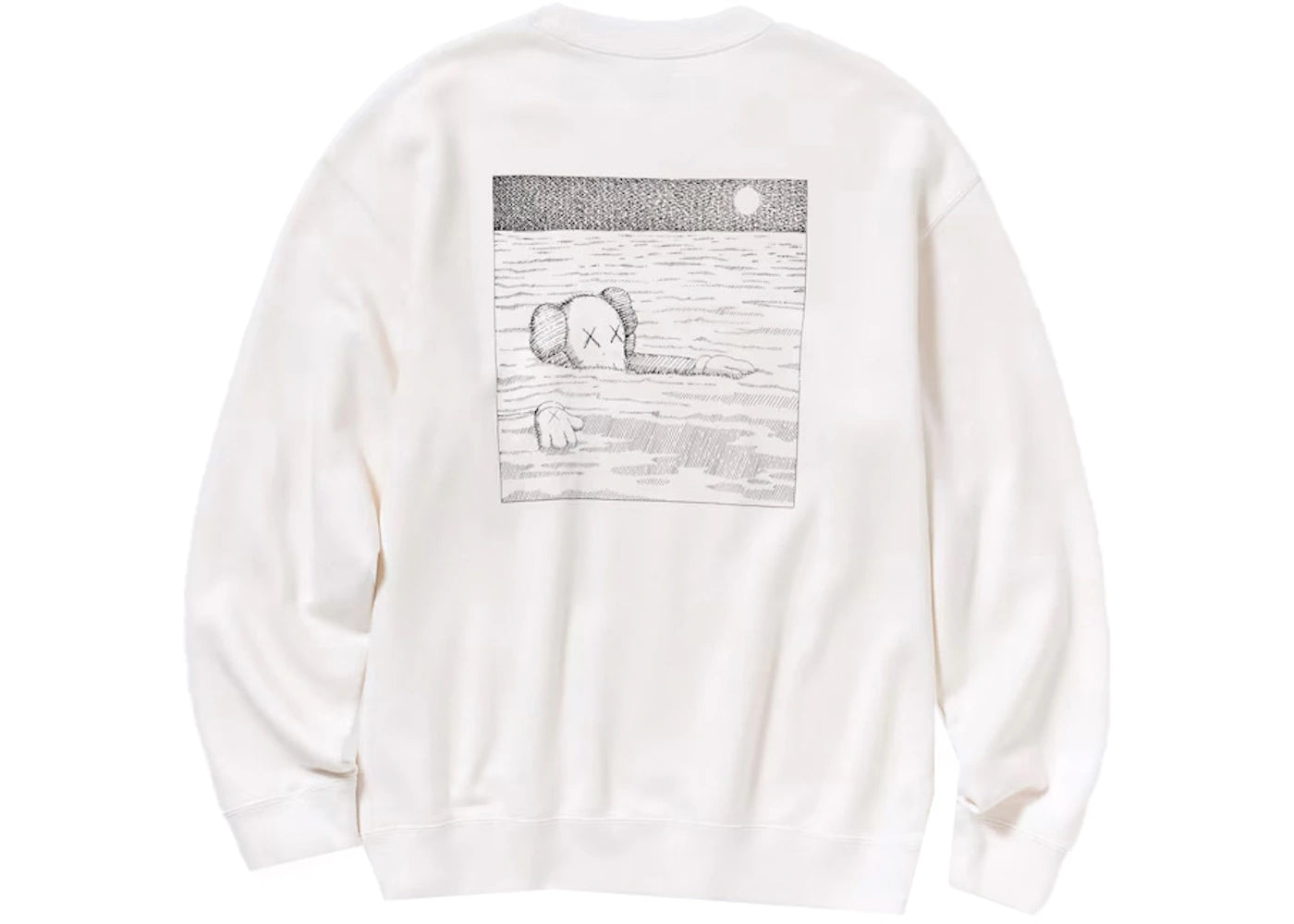 KAWS x Uniqlo Long Sleeve Sweatshirt White