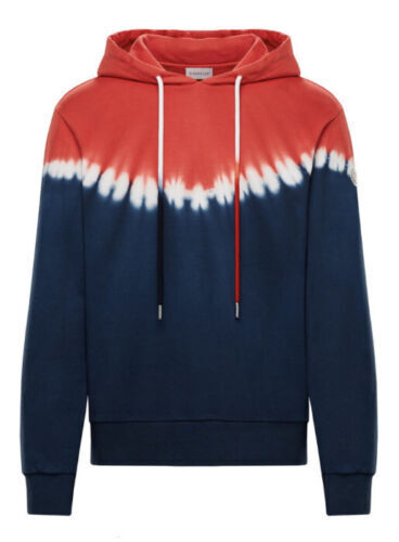 Moncler Maglia Tie Dye Hoodie Navy Red HEAD2SOLE