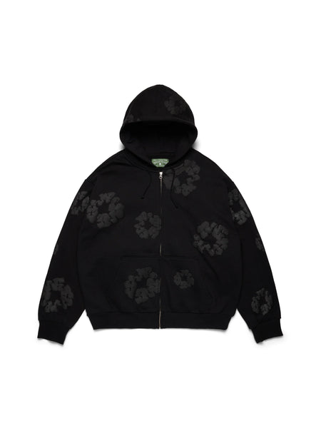 Denim Tears Mono Cotton Wreath Zip Hoodie 'Black' – HEAD2SOLE