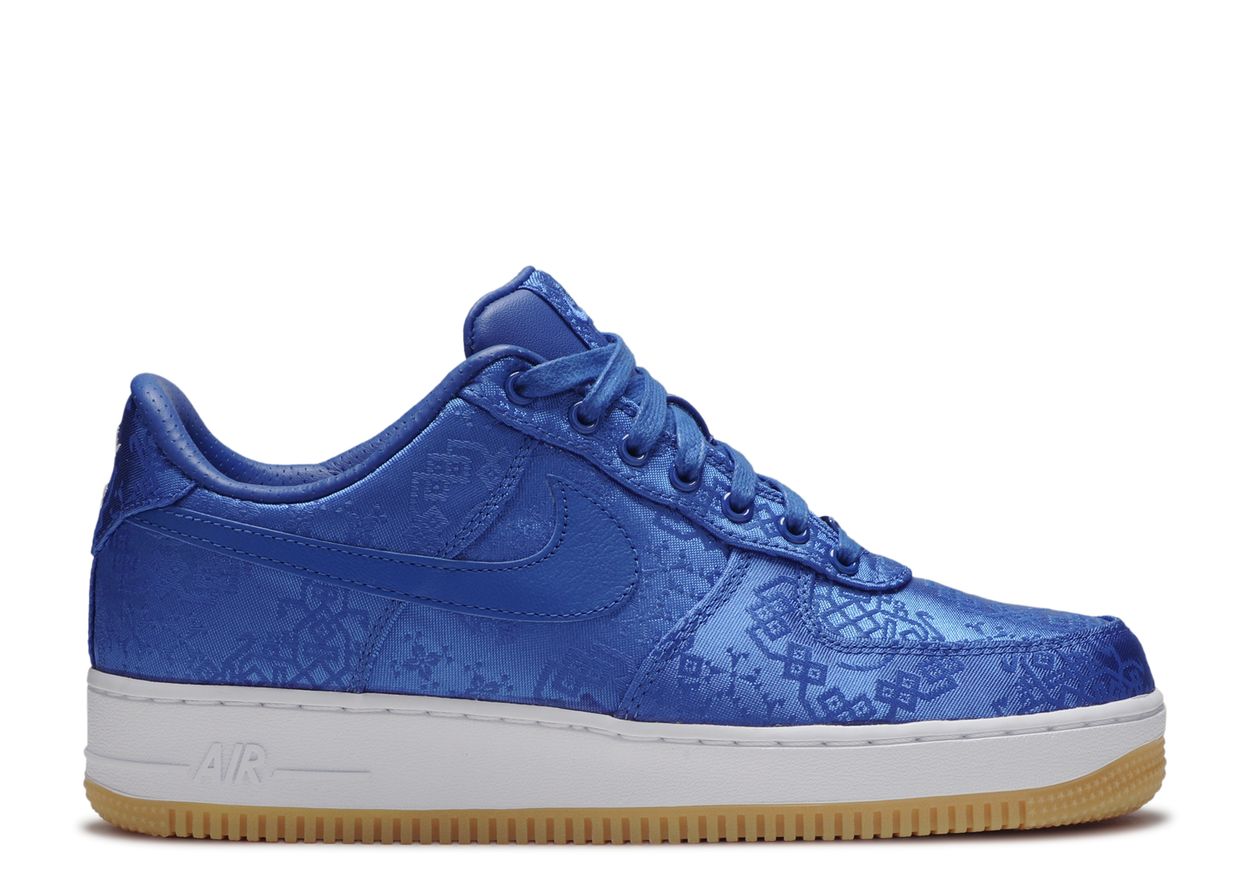 CLOT x Air Force 1 Low Blue Silk HEAD2SOLE