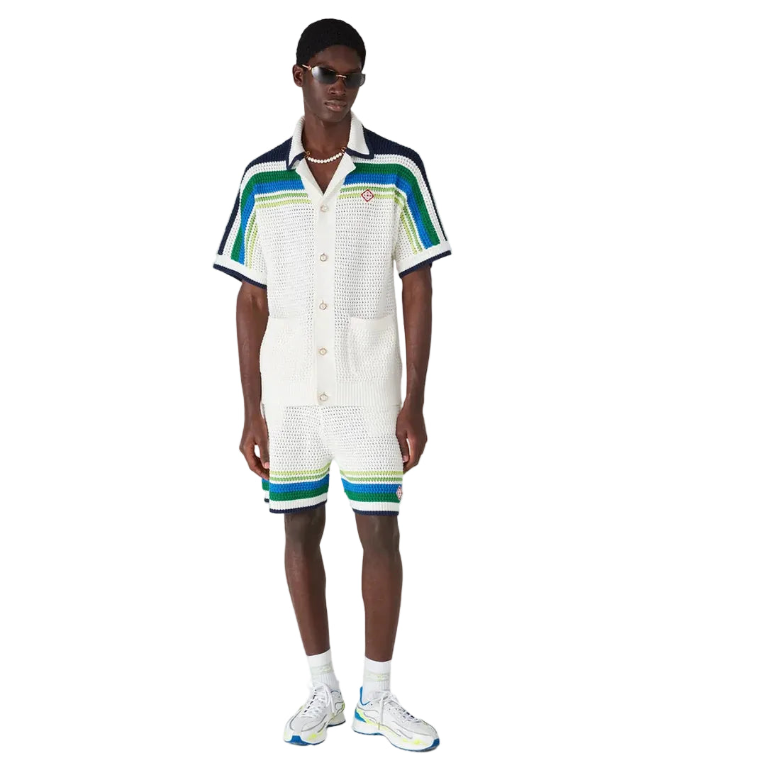 corteiz ALC PUFF SWEATSHORT NAVY ISLAND PUFF PRINT SWEATSHORT