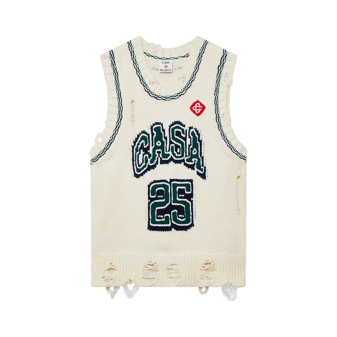 Casablanca Intarsia Baseball Top 'White' – HEAD2SOLE