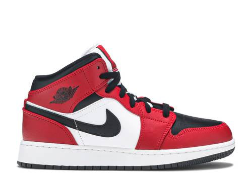 Air Jordan 1 Mid Chicago Black Toe GS HEAD2SOLE