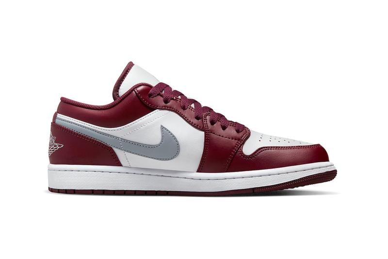 Air Jordan 1 Low White Bordeaux
